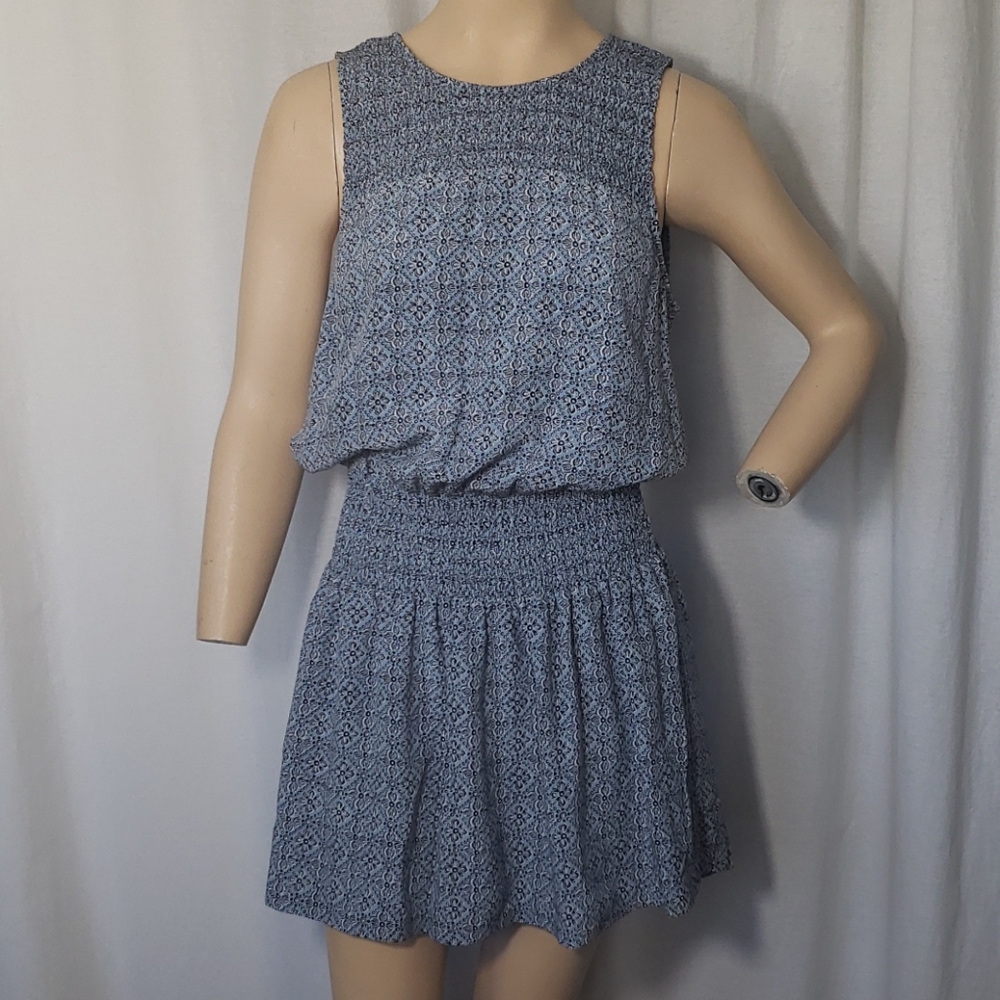 Joie Blue Floral Silk Mini Dress